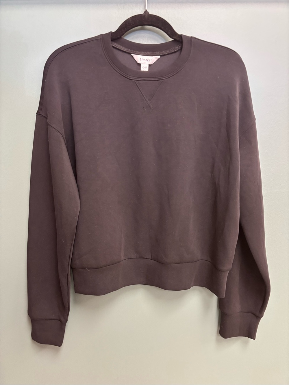 New Spanx air essential black crewneck sweatshirt